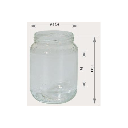 Pots Verre Italvéoles 770Ml 1 Kg (x15)