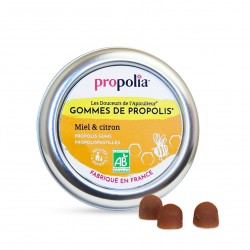 Gommes Propolis Miel Citron Bio Métal