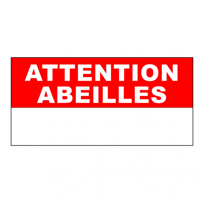 Panneau Attention Abeilles